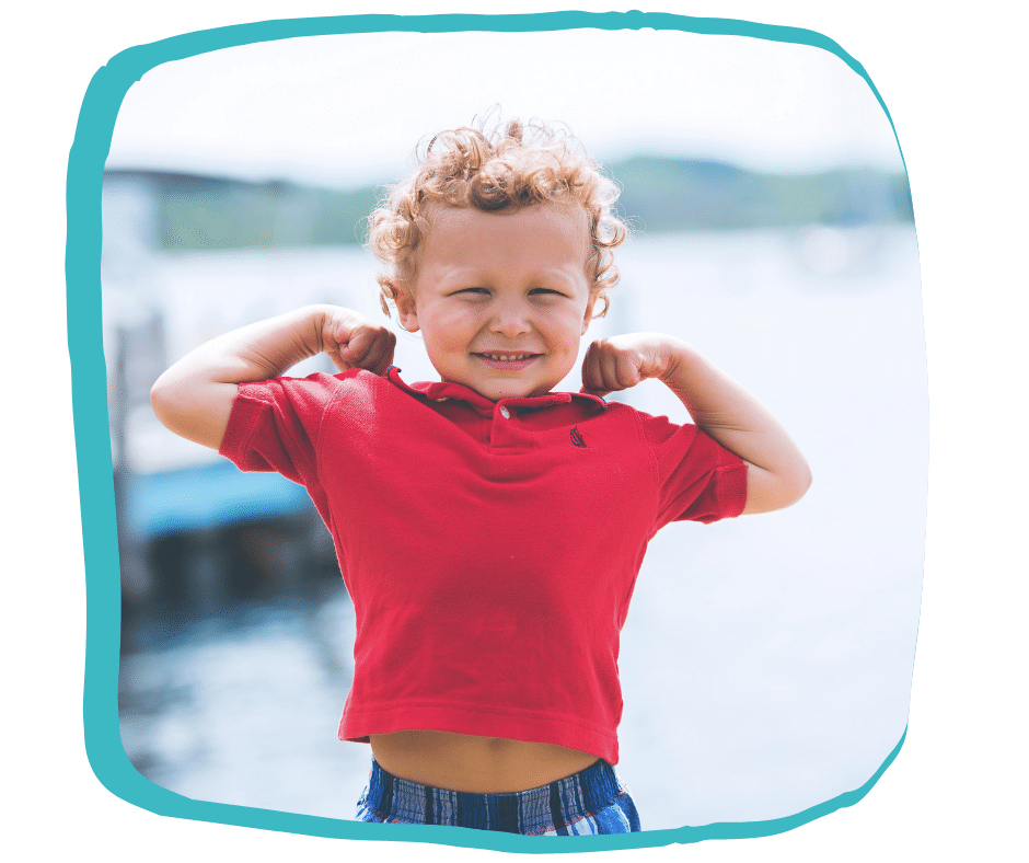 Enfant fier d'apprendre anglais